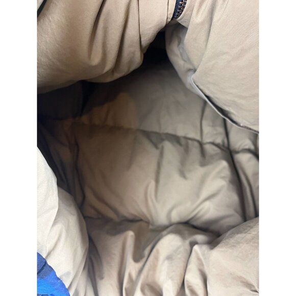 VTG Polo Ralph Lauren Sport Men's Blue Checkered Down Puffer Jacket Sz XL - Picture 7 of 10